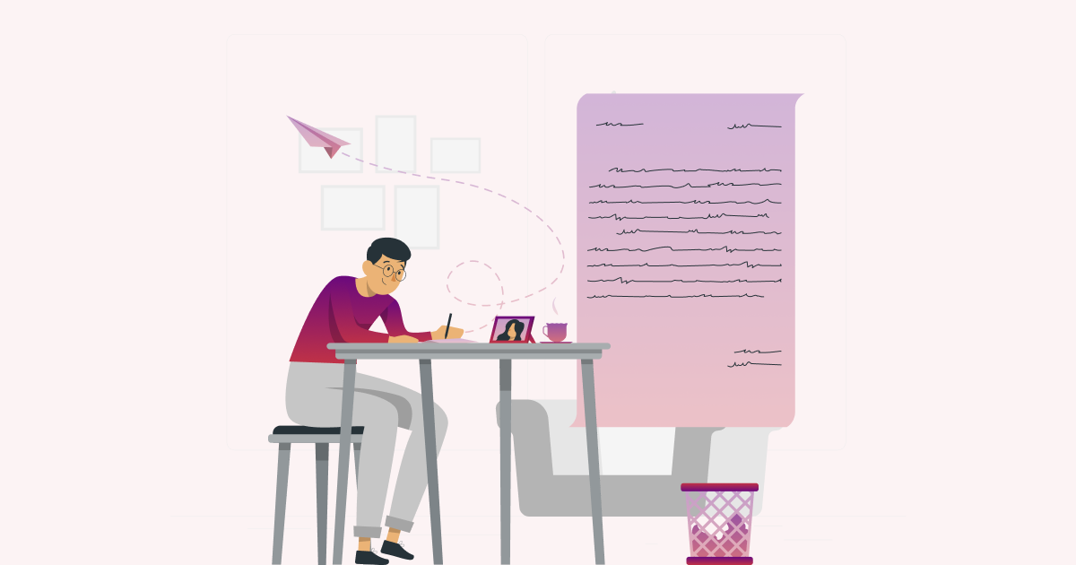 man writing a perfect webinar script