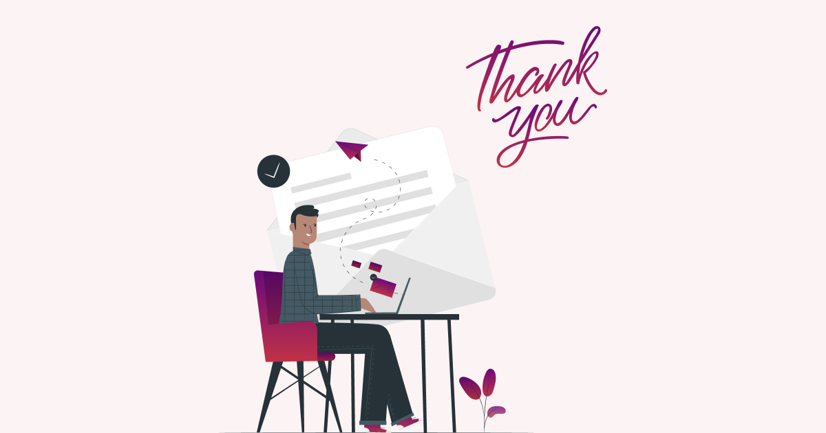 webinar host sending thank you for attending webinar email
